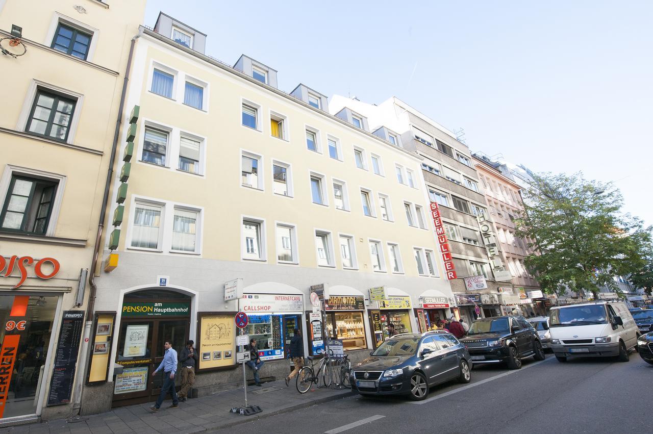 Hotel Pension Am Hauptbahnhof Мюнхен Екстериор снимка